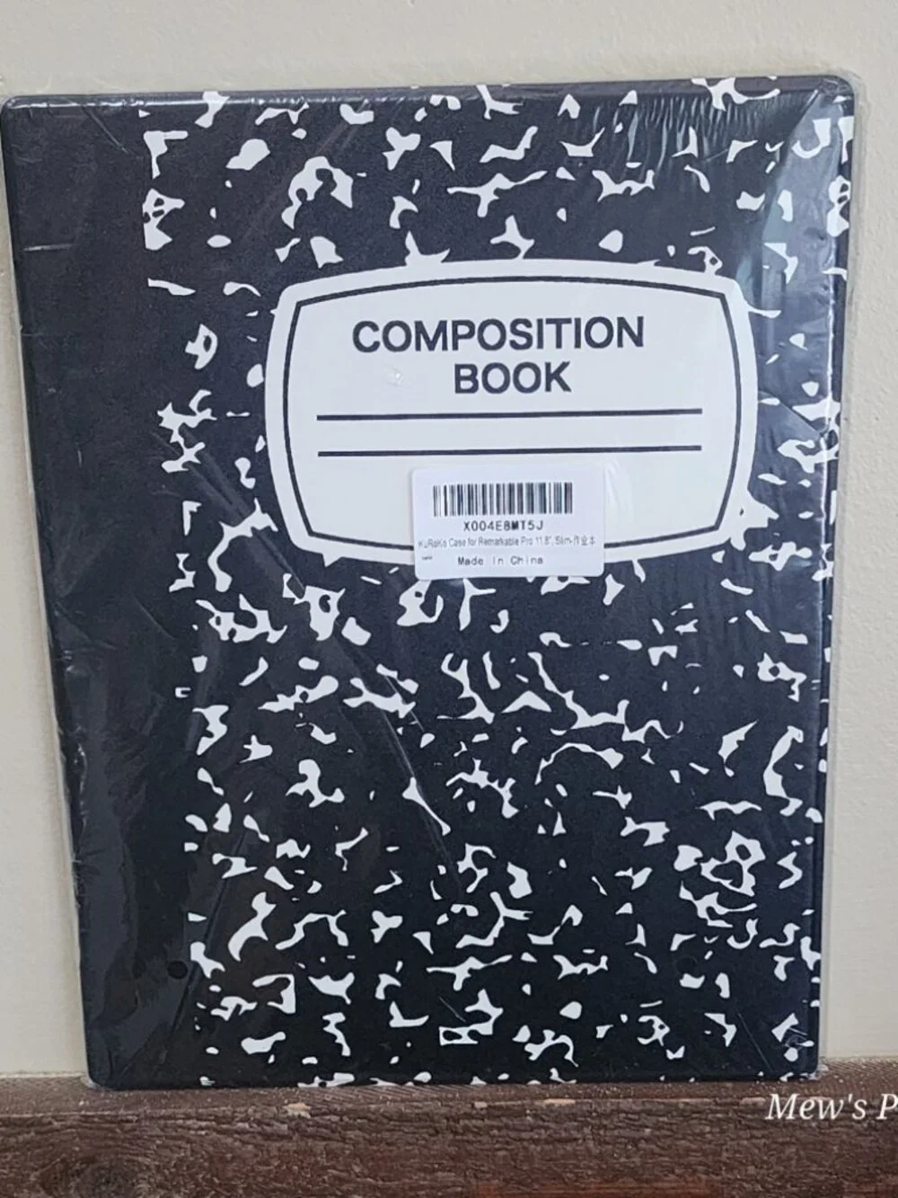 Case for Remarkable Paper Pro Tablet 11.8 Composition Book Design